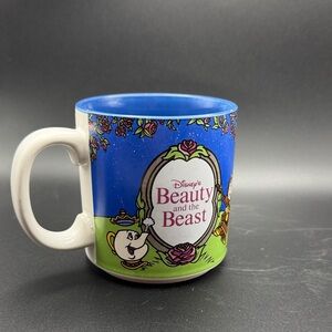 Disney Beauty and the Beast Blue and Green Mug